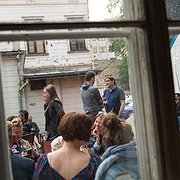 Kvällshäng vid Pride House under torsdagen.