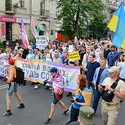 Det största Pridetåget i Ukrainas historia. 