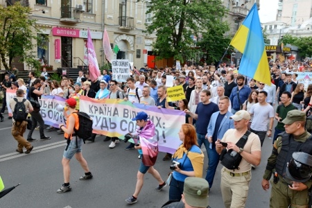 Det största Pridetåget i Ukrainas historia. 