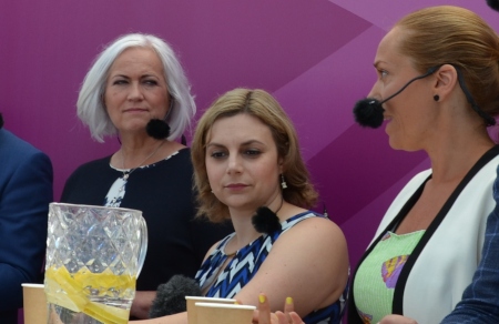 Acko Ankarberg (KD), Paula Bieler (SD) och Johanna Jönsson (C).