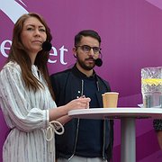 Maria Ferm (MP), Robert Hannah (L), Christina Höj Larsen (V) och Fredrik Lundh Sammeli (S).