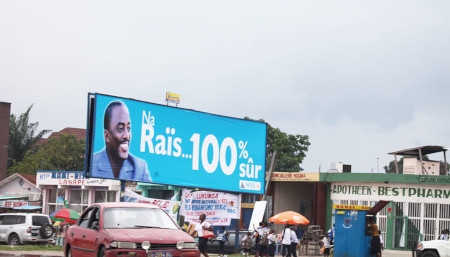 Valaffisch för Joseph Kabila från valet 2011.