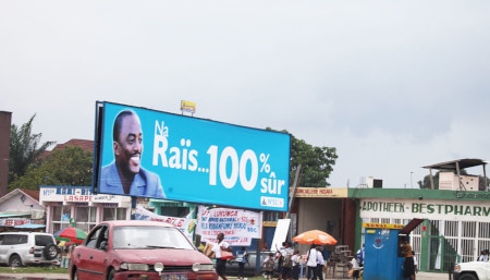  Valaffisch för Joseph Kabila från valet 2011.