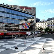 Kulturhuset har under veckan förvandlats till Europride House. 