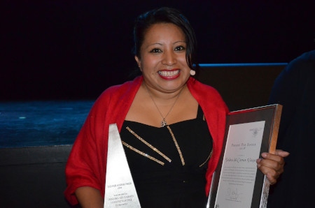Teodora del Carmen Vásquez fick årets Per Anger-pris för ”sin kamp för kvinnors rätt till sexuell och reproduktiv hälsa i El Salvador”.