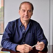  Carlos Martín Beristain på sanningskommissionens kontor i Colombias huvudstad Bogotá. 