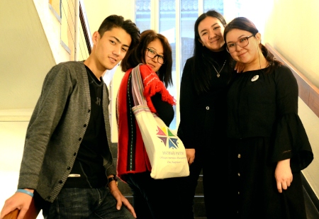 Askaraliev Salokhiddin, Guliza Abdyyzhaparove, Madina Salaidinova och Cholpon Kozhoshova besökte Sverige på inbjudan av Centralasiengrupperna.