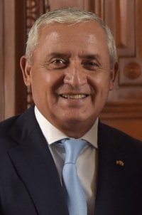 Otto Pérez Molina är nu i häkte. Han var president 2012-2015.