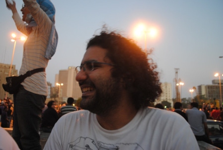 Alaa Abd el-Fattah på Tahrir-torget i Kairo 28 juni 2011.