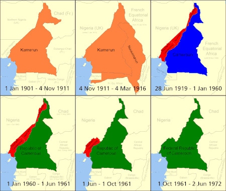 Kamerun under 1900-talet från den tyska kolonialtiden till dagens republik.