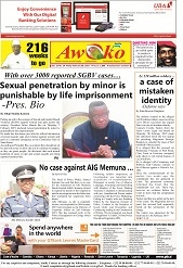 Den 7 februari gick president Julius Maada Bio till attack mot de sexuella övergreppen i Sierra Leone.