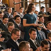  Ruth Bader Ginsburg (Felicity Jones) på Harvard 1956.