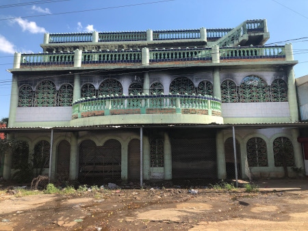  Det här huset i bostadsområdet Carlos Marx i Managua brändes ned och flera personer dödades. 