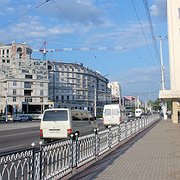 Centrala Tiraspol är häpnadsväckande tomt på människor.