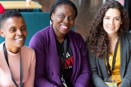 Gäster i Gävle: Den sydafrikanska aktivisten Nonhle Mbuthuma, Osai Ojigho, chef för Amnesty International i Nigeria och Luz Marcela Villalobos Andrade, styrelseordförande Amnesty Mexiko.