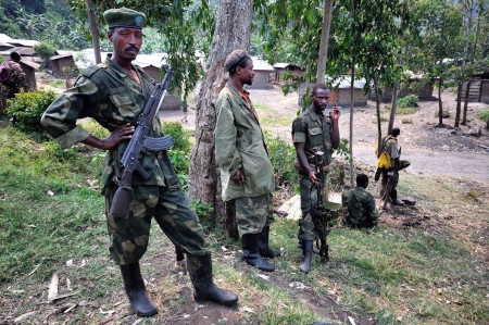 M23-soldater år 2012 när rörelsen hade stora framgångar i östra Kongo och intog staden Goma. 