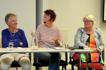 Barbro Westerholm (L), Christina Höj Larsen (V) och Carina Ohlsson (S).