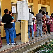 Vallokal i Batticaloa i östra Sri Lanka.