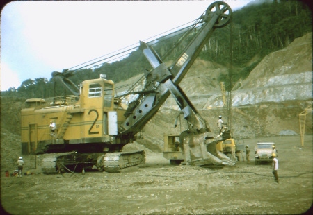 Panguna-gruvan omkring 1971. Gruvan stängdes 1989.