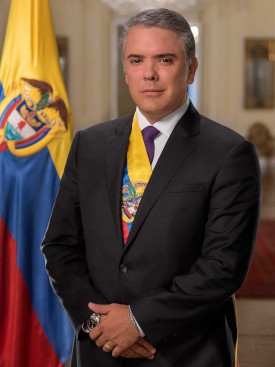Iván Duque valdes 2018 till Colombias president.