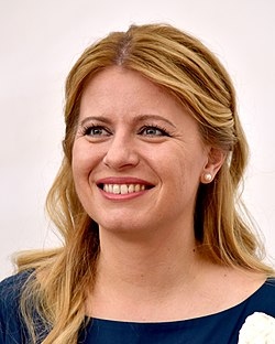 President Zuzana Čaputová blev president i Slovakien förra året.