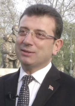 Ekrem İmamoğlu är borgmästare i Istanbul.