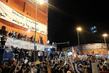 Staden Tripoli blev ett centrum för protesterna.