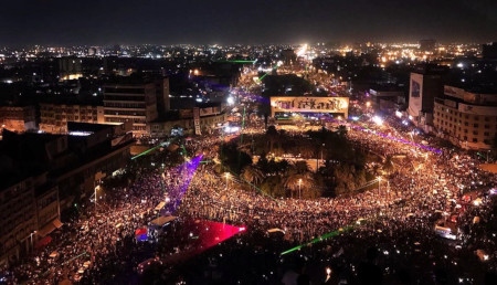 Tahrir-torget i Bagdad den 2 november.