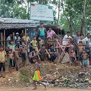 Rohingyer i Kutupalong-lägret i Cox's Bazar.