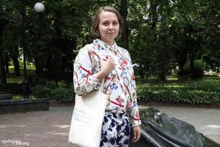 Marfa Rabkova, som samordnar Vjasnas nätverk av volontärer, greps den 17 september.
