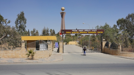 Minnesmonumentet i Tigrays huvudstad Mekelle för stupade martyrer under kriget som pågick fram till 1991. 