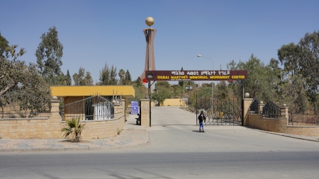 Minnesmonumentet i Tigrays huvudstad Mekelle för stupade martyrer under kriget som pågick fram till 1991.