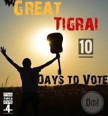 Propaganda för att delta i valet i Tigray den 9 september. Ett val som genomfördes i trots mot den federala regeringen i Etiopien.