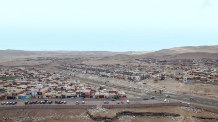 Arica i norra Chile där Boliden dumpade 20 000 ton avfall.