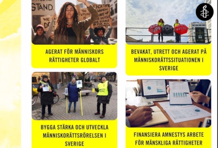 Fyra uppgifter för den svenska sektionen.