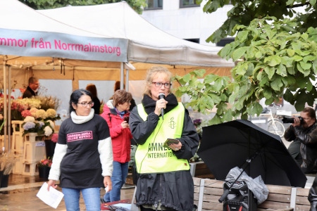 Ami Hedenborg är pressansvarig och talesperson för svenska Amnesty.
