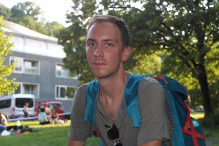 Balázs Pivarnyik är straight och deltog i Budapest Pride Paraden för att visa solidaritet med hbtqi-personer.