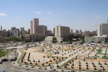 Tahrir-torget i Kairo var epicentrum för demonstrationerna under den egyptiska revolutionen 2011. Idag är det en folktom plats som inte inbjuder till större manifestationer. Demonstrationsförbud råder sedan 2013.