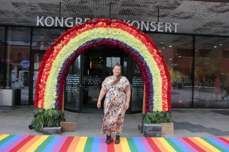 Projektledaren Anna Tenfält har tidigare engagerat sig inom Pridefestivaler.