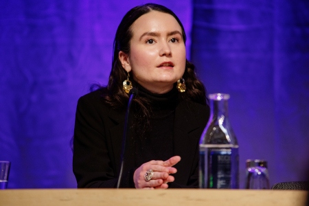 Sara-Elvira Kuhmunen, ordförande för Svenska samernas riksungdomsförbund.