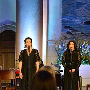 Musikern Ale Möller och vokalisterna Sofia Berg-Böhm samt Berrin Sahin.