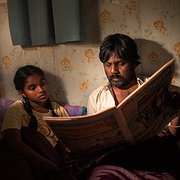 Claudine Vinasithamby och Jesuthasan Antonythasan i ”Dheepan”.