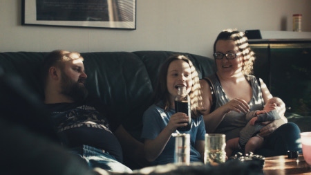 Gabi tillsammans med sin familj.