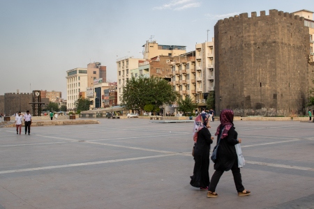 Den historiska stadsdelen Sur i Diyarbakir.