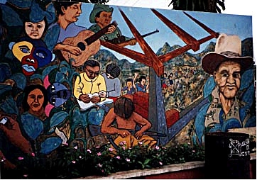 Sandinistisk muralmålning 1991.