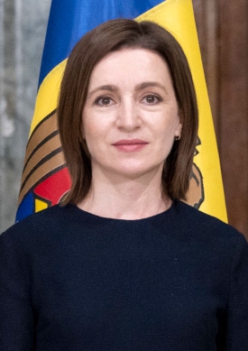 Maia Sandu vann valet 2020.