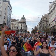 Prideparaden i Belgrad 18 september 2021.
