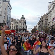 Prideparaden i Belgrad 18 september 2021.