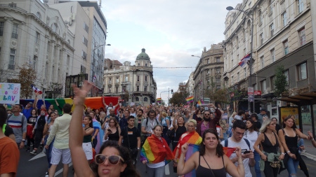 Prideparaden i Belgrad 18 september 2021.