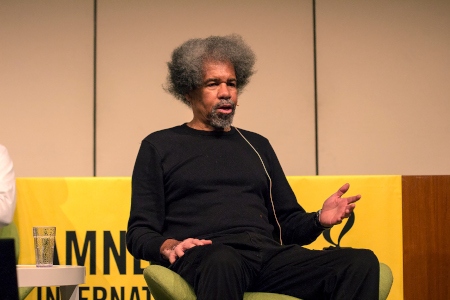 Albert Woodfox talar till svenska Amnestys årsmöte i Stockholm 2017.